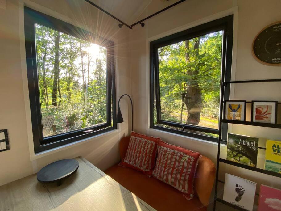 Tiny House Sur Terrain Boise A 10 Mn De La Mer Férel Kültér fotó